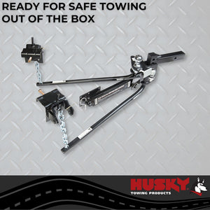 Product of Husky Towing 31995 6000 Pound Round Bar Weight Distribution Hitch 