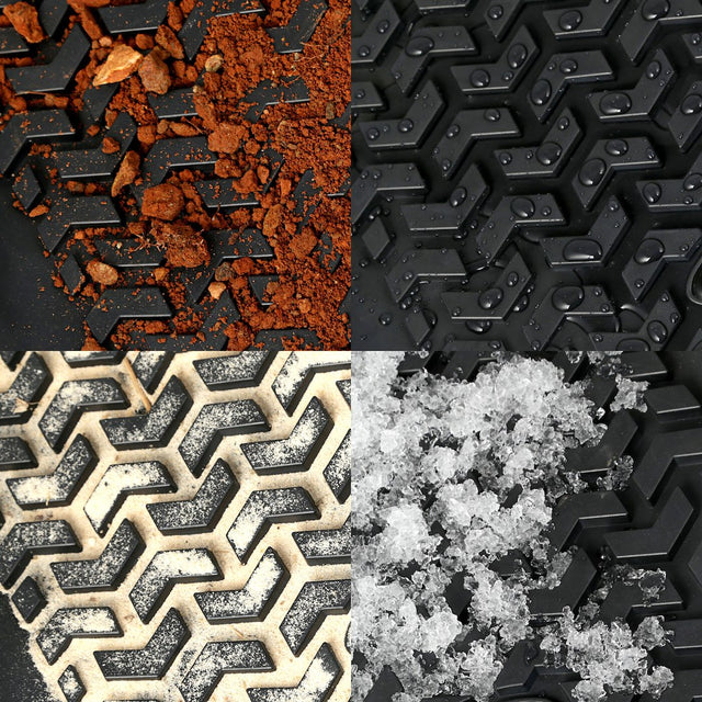 Product of Rugged Ridge All Terrain 12920.25 Black Thermoplastic Elastomer (TPE) Floor Liner 