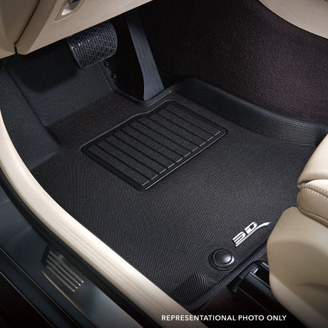 Product of 3D Mats KAGU L1TY30301509 Black Thermoplastic Rubber Of Carbon Fiber Texture Floor Liner 