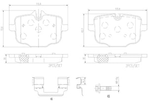 Product of Brembo P06101N Brake Pad - Set Of 4 