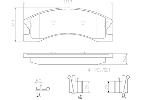 Brembo P37008n Brake Pad||p37008n_1.Png||86||brmp37008n||2104612