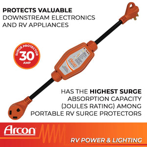 Product of Arcon 19658 120 Volt 30 Amp Surge Protector 
