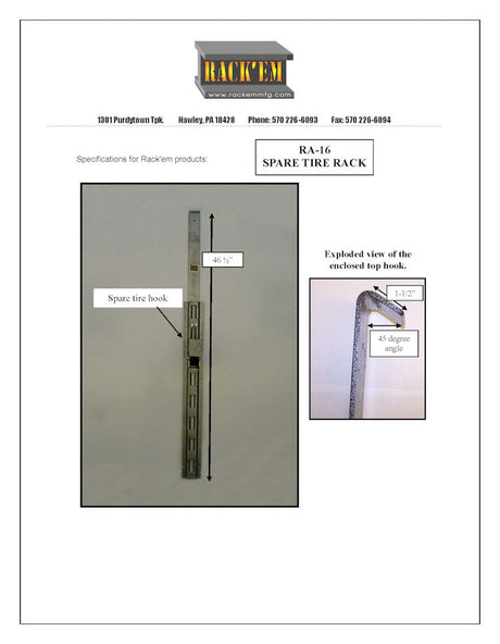 Product of Rack-Em Ra-16 Spare Tire Carrier