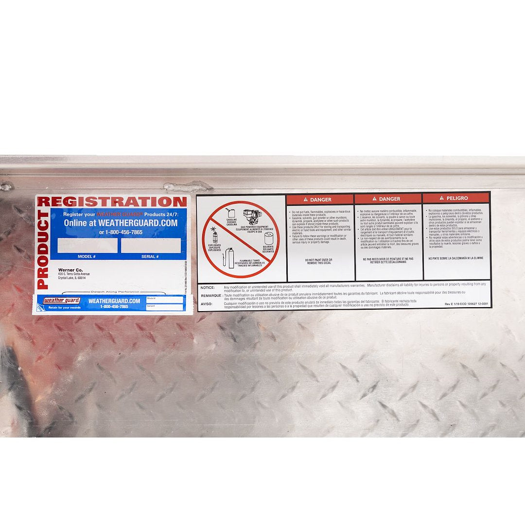 Product of Weather Guard (Werner) 164-0-04 Low Profile Toolbox 