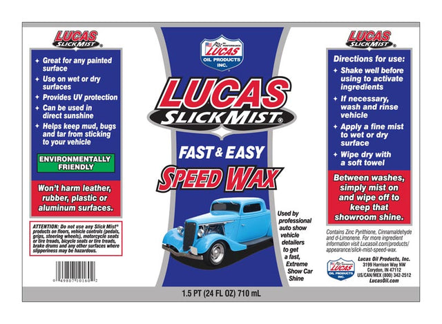 Product of Lucas Oil 10160 Car Wax
