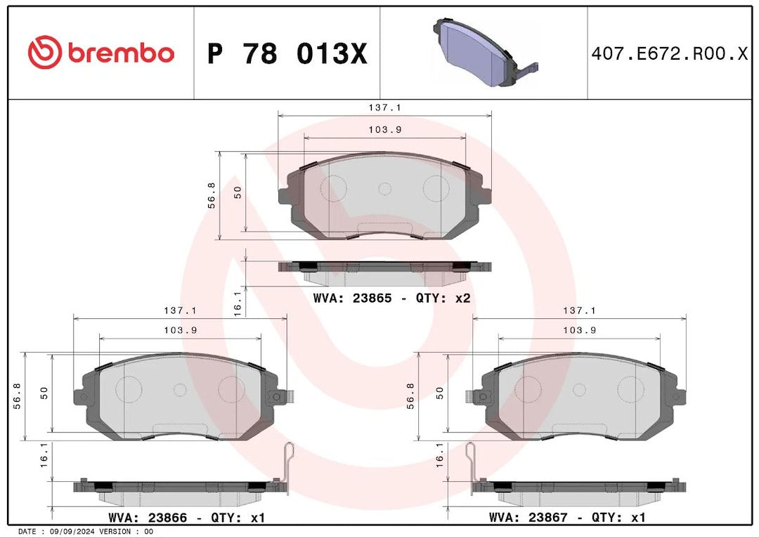 Brembo P78013x Brake Pad||p78013x_3.Jpg||88||brmp78013x||1684745