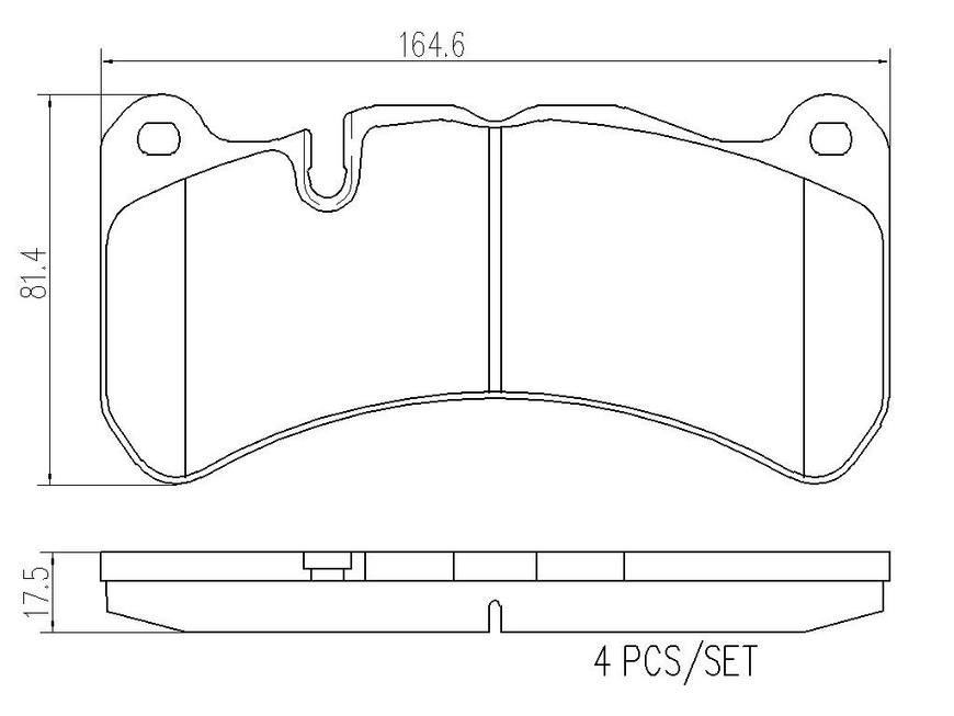 Product of Brembo P50092N Brake Pad - Set Of 4 