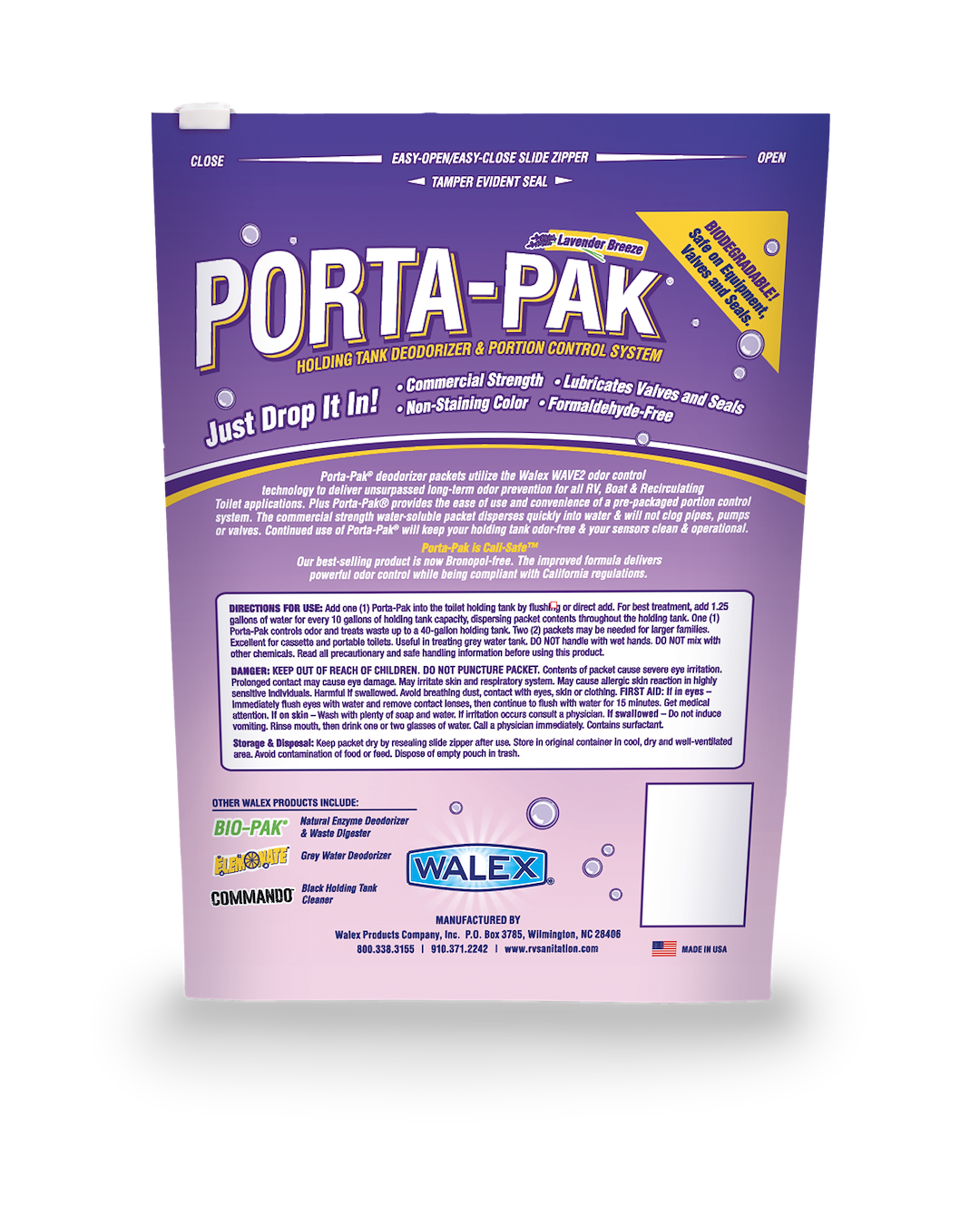 Product of Walex PPRV2LAV Lavender Breeze Waste Holding Tank Treatment for 50 Gallon Tanks 