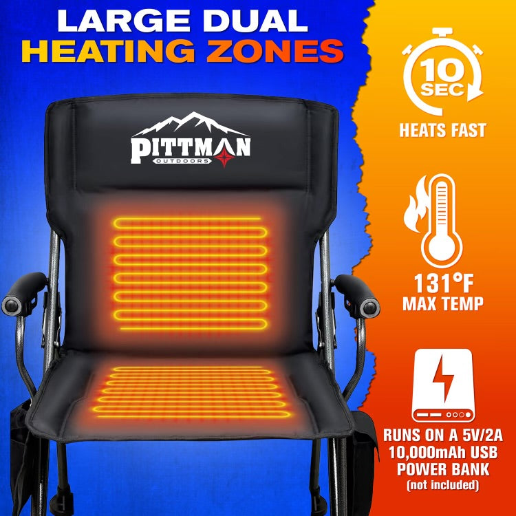 Airbedz By Pittman Outdoors Ppi-Heat_Chr Camping Chair||ppi-Heat_Chr-Infographics_Dual Heating Zones Copy.Jpg||90||abzppiheatchr||1527437