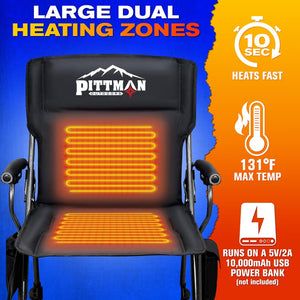Airbedz By Pittman Outdoors Ppi-Heat_Chr Camping Chair||ppi-Heat_Chr-Infographics_Dual Heating Zones Copy.Jpg||90||abzppiheatchr||1527437