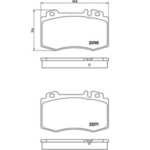 Product of Brembo P50053 Brake Pad - Set Of 4 