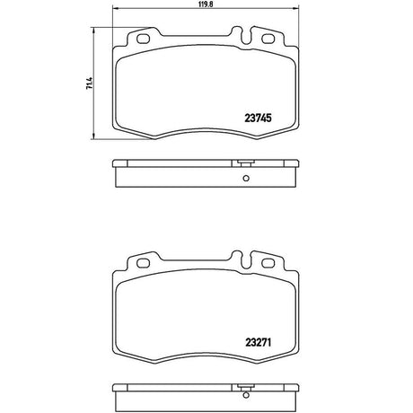 Product of Brembo P50053 Brake Pad - Set Of 4 