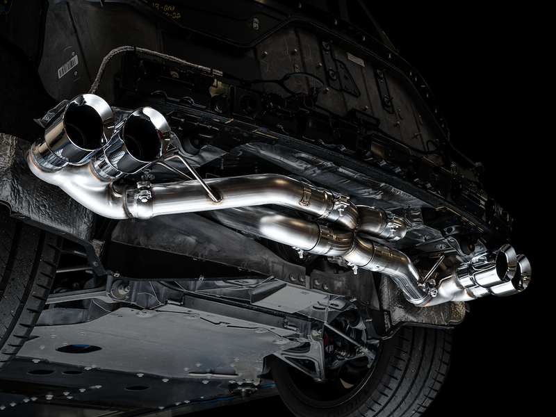 Product of AWE Tuning 3020-42080 Track Edition Cat-Back System Dual Exhaust System Kit 