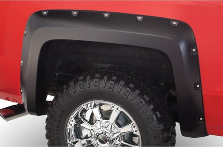 Product of Bushwacker 40932-02 Pocket Style/ Exposed Fasteners Black Fender Flare - Set Of 4 