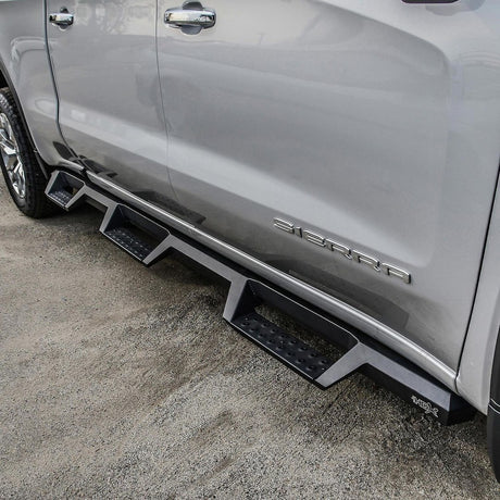 Product of Westin Automotive 56-534695 Black Powder Coated Square Nerf Bar - Truck Wheel To Wheel 