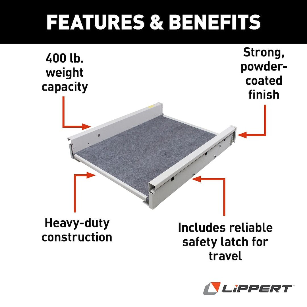 Product of Lippert Components 370794 400 Pound 22 Inch 6.97 Inch Cargo Slide 