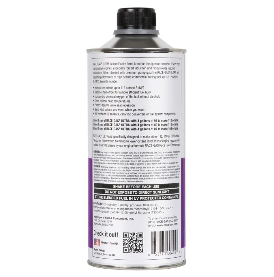 Product of Race Gas 200032 Octane Booster