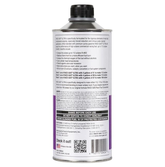 Product of Race Gas 200032 Octane Booster