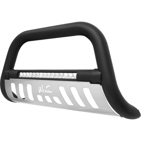 Product of Westin Automotive 32-2255L Bull Bar Black Textured Powder Coated 3 Inch Yes with skid plate 
