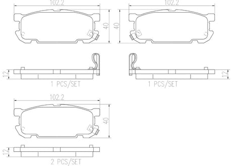 Brembo P49030n Brake Pad||p49030n_R.Jpg||86||brmp49030n||2091724