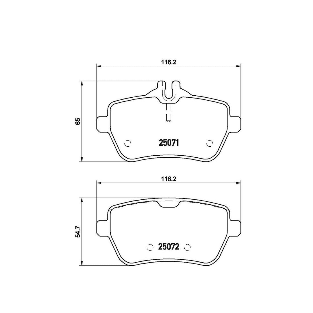 Product of Brembo P50103 Brake Pad - Set Of 4 