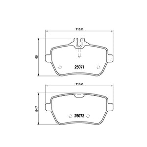Product of Brembo P50103 Brake Pad - Set Of 4 