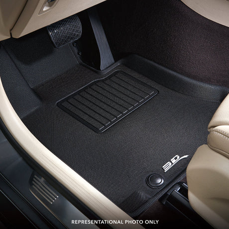Product of 3D Mats KAGU L1FR14501509 Black Thermoplastic Rubber Of Carbon Fiber Texture Floor Liner 