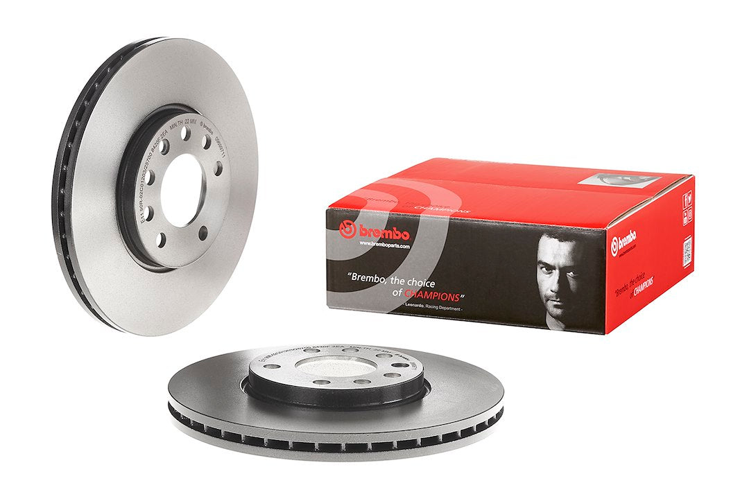 Product of Brembo 09699711C02 Vented 1 Piece Brake Rotor 