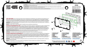 Cruiser 22200 License Plate Frame||22200_P02-Barbed-Wire-Black-Backpack.Jpg||87||c3422200||1551900