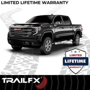 Product of TrailFX A8202S TFX 6" Oval Straight Side Bars Nerf Bar With Surface Steps 