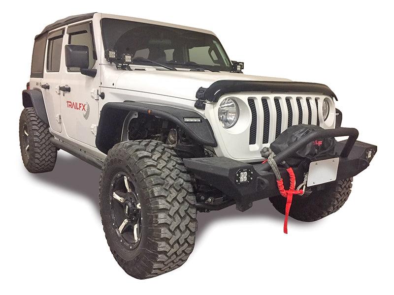 Product of TrailFX JL05FF Non-Exposed Fasteners Black Fender Flare - Set Of 2 