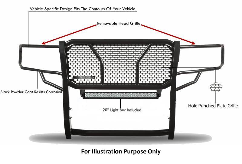 Black Horse Offroad Ru-Nixd16-B-Kit Grille Guard||ru-Nixd16-B-Kit_10.Jpg||95||blkrunixd16bk||2239333