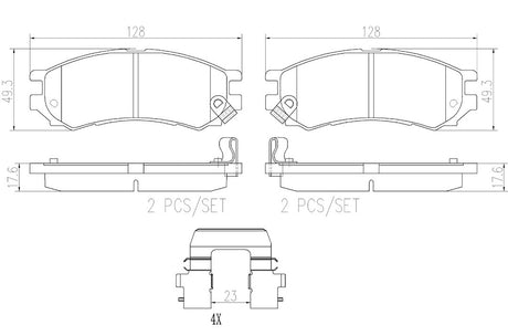 Brembo P73001n Brake Pad||p73001n_2.Jpg||86||brmp73001n||2091799