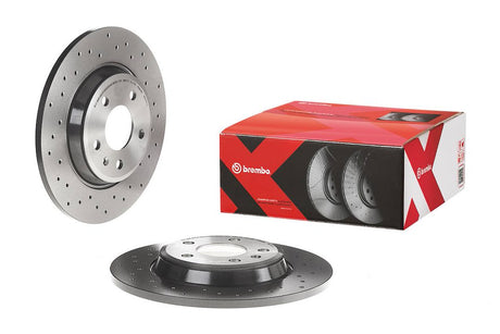 Product of Brembo 08A7591XC02 Xtra Solid Cross Drilled 1 Piece Brake Rotor 