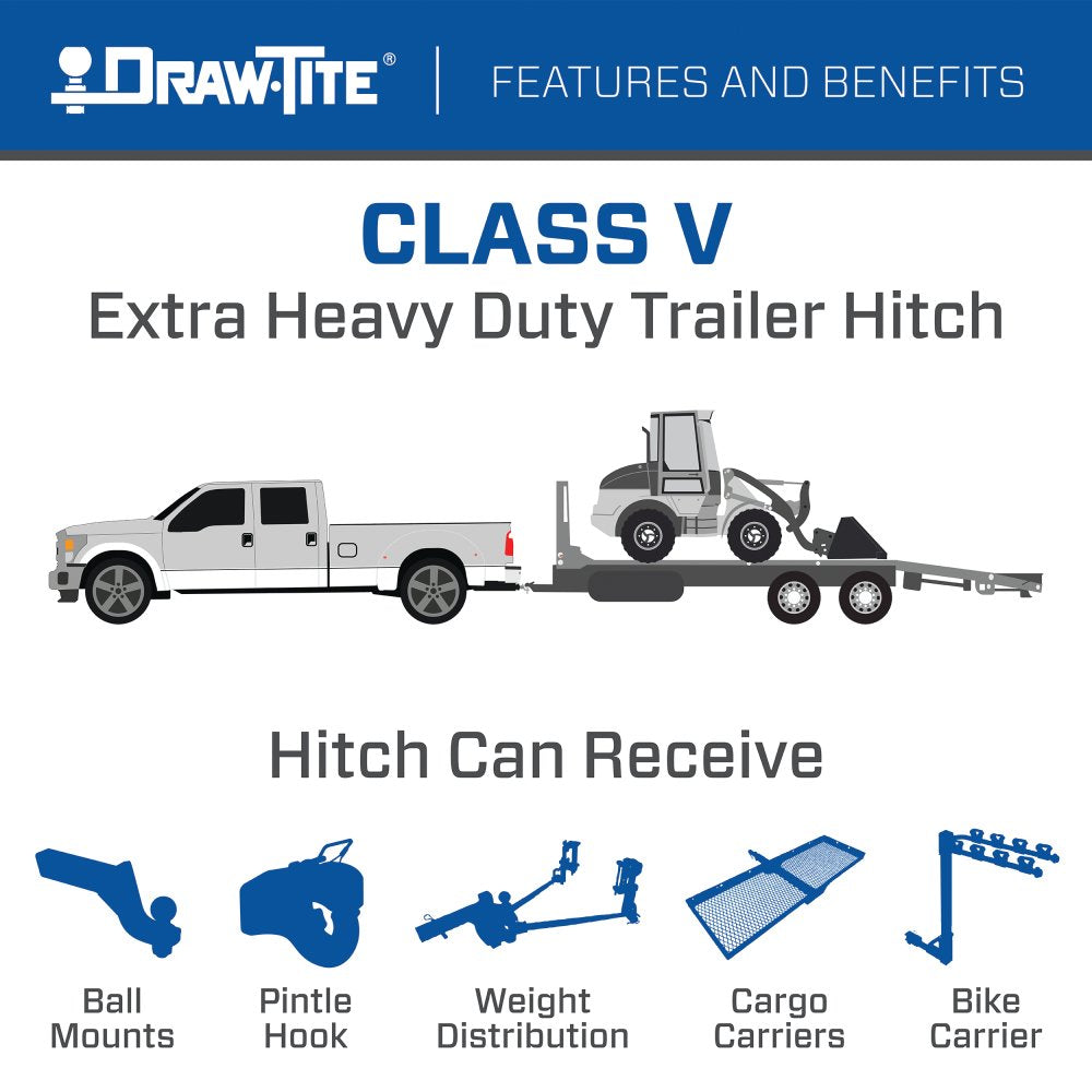 Product of Draw-Tite 41932 Class V Trailer Hitch Rear w/ 2 Inch Receiver 