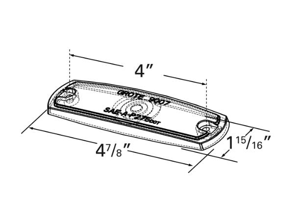 Grote Industries 90073 Turn Signal-Parking-Side Marker Light Lens||90073_1.Jpg||86||g1790073||1009734