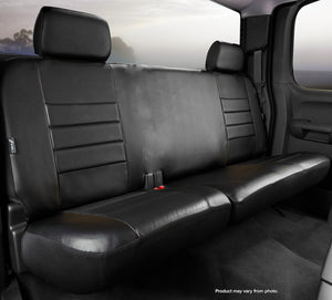 Product of Fia SL62-67 BLK/BLK LeatherLite™ Black Synthetic Leather Seat Cover 