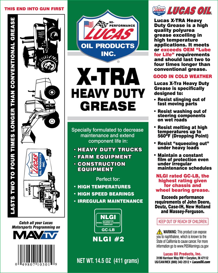 Lucas Oil 10301-30 Multi Purpose Grease||10301-30_1.Jpg||86||l441030130||1271874