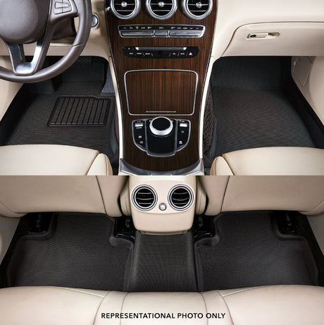 Product of 3D Mats KAGU L1AD03301509 Black Thermoplastic Rubber Of Carbon Fiber Texture Floor Liner 