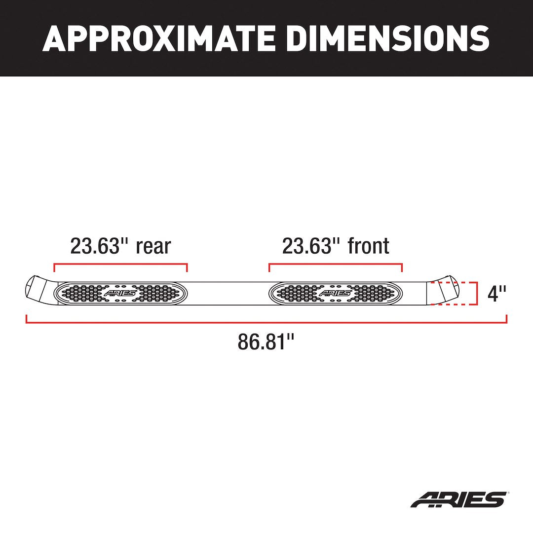 Aries S224045-2 Nerf Bar||s224045-2_3008x1990_Ca.Jpg||87||a1ss2240452||1330448