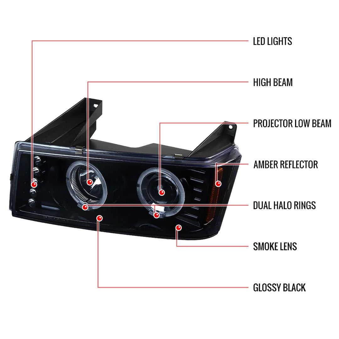 Spec-D Tuning 2lclhp-Col04hg-Tm Headlight Assembly||2lclhp-Col04hg-Tm_1.Jpg||86||sdtclhcol4hgt||1563700