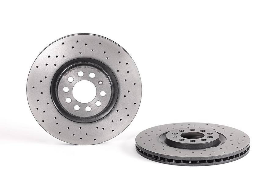 Product of Brembo 0978801XC02 Xtra Vented Cross Drilled 1 Piece Brake Rotor 