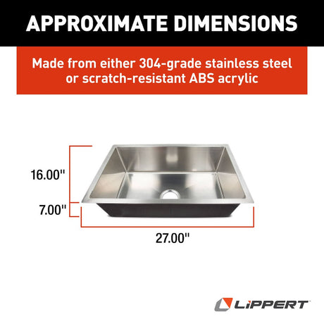 Lippert Components 385313 Sink||385313_1.Jpg||86||m6v385313||1204385