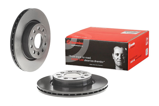 Product of Brembo 09916711C02 Vented 1 Piece Brake Rotor 