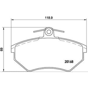 Product of Brembo P85011 Brake Pad - Set Of 4 