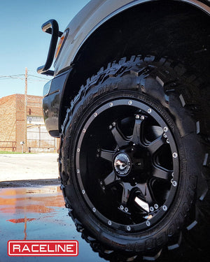 Product of Raceline 17x9 Black Wheel - 6x5.50 Bolt Pattern 