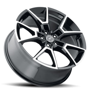 Product of Ultra Wheel 20x8.5 Black With Natural Face Wheel - 5x4.40 Bolt Pattern 