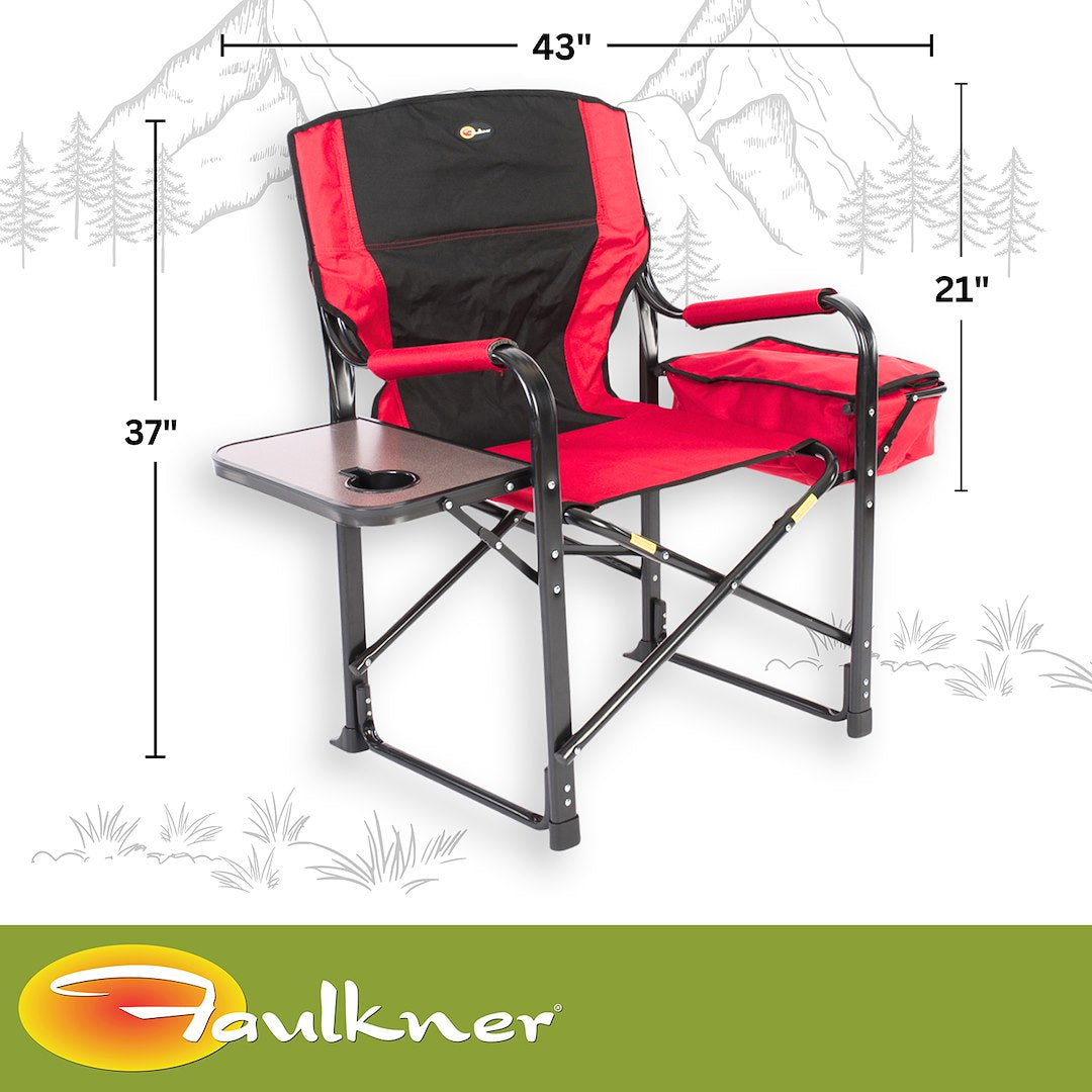 Faulkner 49582 Camping Chair||flk_49582_El Capitan Director Chair_Red Black_B2c_3.Jpg||87||flk49582||1608983