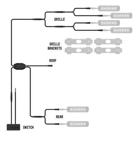 Product of Builtbright Bb8kb06 Warning Light Wiring Harness