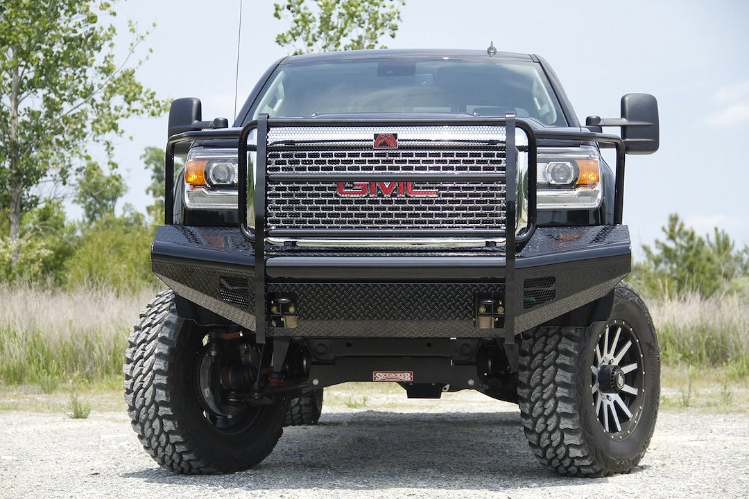 Product of Fab Fours GM14-S3160-1 Black Steel Steel Gloss Powder Coated Bumper 